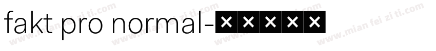 fakt pro normal字体转换